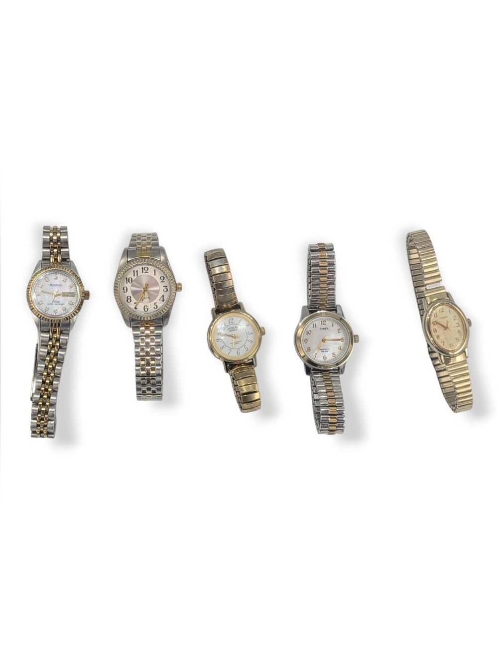Timex Armitron Acqua M.Z. Berger Watches Women's Tone Gold Silver Lot Set of 5